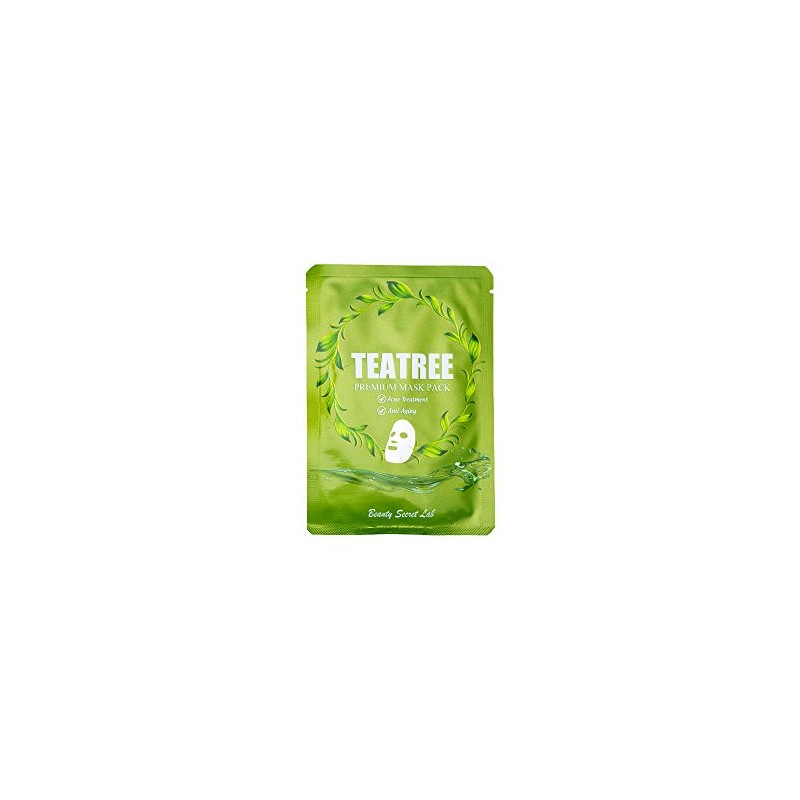 Tea Tree Facial Mask (10PK) Premium Sheet Mask with Soothing