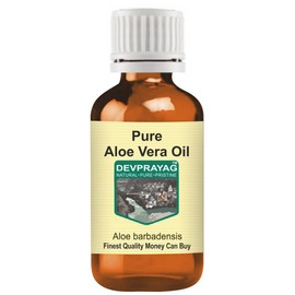 Devprayag Pure Aloe Vera Oil (Aloe barbadensis) Natural Therapeutic Grade 30ml (1 oz)