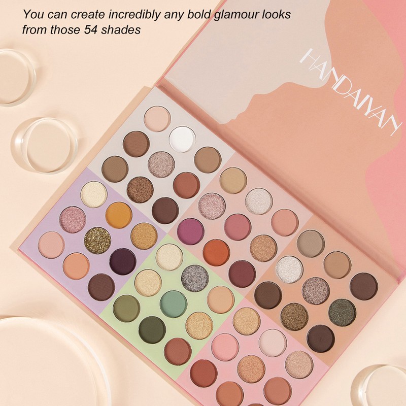 54 Colors Matte Eye Shadow Palette Shine Nude Make up