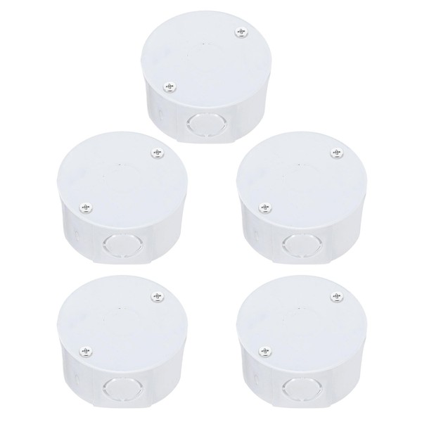 sourcing map 5Pcs PVC Conduit Box Junction Box Eight Holes