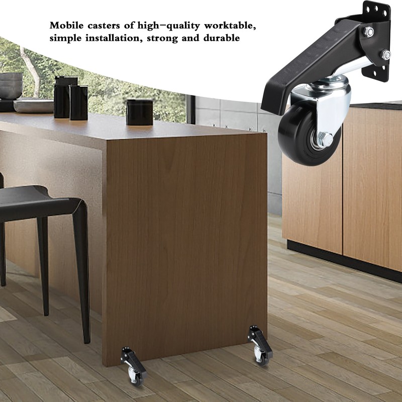 Workbench Caster Trolley Wheel Cart Caster Accessory 550lbs Capacity for