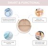 DropLess Plate, Silicone Suction Plates for Baby With Utensil Attachment,