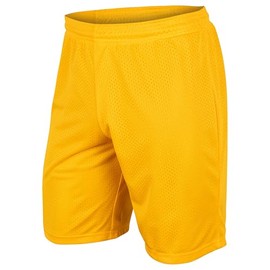 CHAMPRO Dynamic Tricot Mesh Shorts, 7" Inseam, Gold