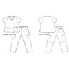 Monarch Uniforms Scrub Sets in Regular and Petite Stretchy Scrubs