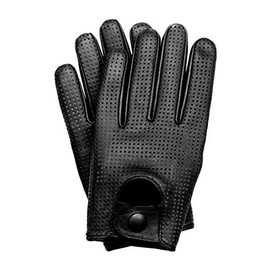 Riparo Motorsports Men's Genuine Leather Driving Gloves (Small, Black)