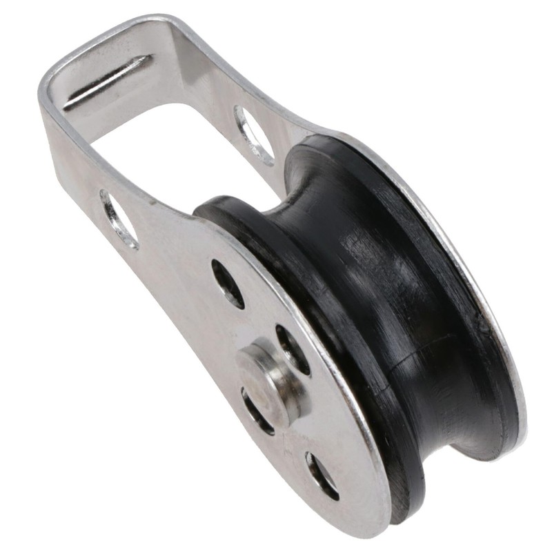 Type 2 Marine Pulley Block 26mm Diameter Nylon Wheel Stainless