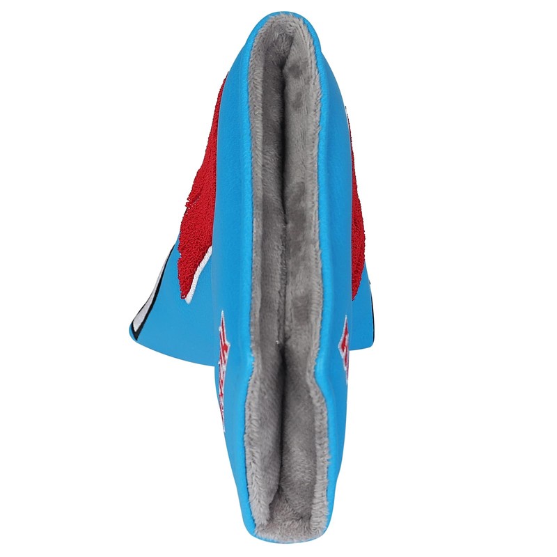 Golf Putter Blade Club Head Cover Pingtype Magnetic Blue PU