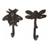 Ebros Gift Cast Iron Rustic Bee Ladybug Butterfly and Dragonfly