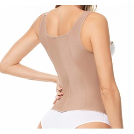 FAJAS MELI'BELT 5043 Waist Trainer Vest 7 Bones Faja Chaleco High Compression Cinturillas Reductoras y Moldeadoras Brown