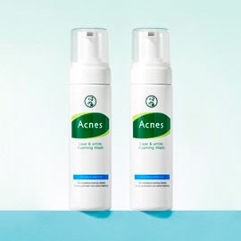 Acnes Clear & White Foaming Wash 130ml, 2 units / 아크네스 클리어 앤 화이트 포밍워시 130ml, 2개