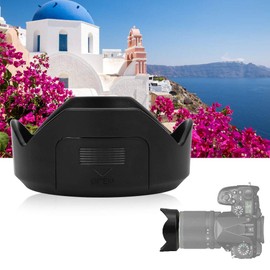 Tulip Flower Lens Hood for PENTAX SMC DA 18-55MM F3.5-5.6AL WR 52mm Lens, PH RBC Camera Mount Lens Hood, Avoid Glare, Plastic Lens Hood Replacement