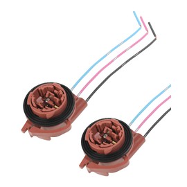 SCUARI 2PCS Turn Signal Socket,Car Accessories Brake Light Socket,Turn Signal Bulb Socket,3156 3157 LED Bulb Adapters,Pre-Wired Harness Sockets,Suitable for Turn Signal Bulbs Brake/Tail Lights
