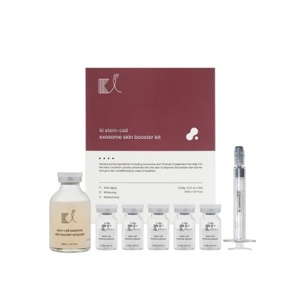 Stem-Cell Exosome Skin Booster Kit Booster Ampoule| Exosome, PDRN, Peptide,