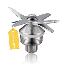 OrgaFocus Stainless Steel Blender Blade Replacement Parts for Vitamix 5200, Wet Blade Assembly for 32oz and 64oz Containers, Compatible with Vitamix Blender - Quality & Direct Fit