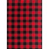 Lintex Red and Black Buffalo Holiday Cottage Check Fabric Tablecloth,