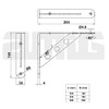 Amig - Shelf Bracket Stainless Steel Model 25 | Metal