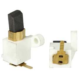 vhbw 2 x Carbon Brush 14.5 x 10.8 x 5.7 mm Replacement for Stihl 1208 007 1001 for Chainsaw + Spring