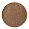 Round Shape Solid Wood Tea Coffee Snack Food Meals Serving