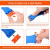 2PCS Plastic Scraper Tool Non-Scratch with 20PCS Blades – Multi-Purpose