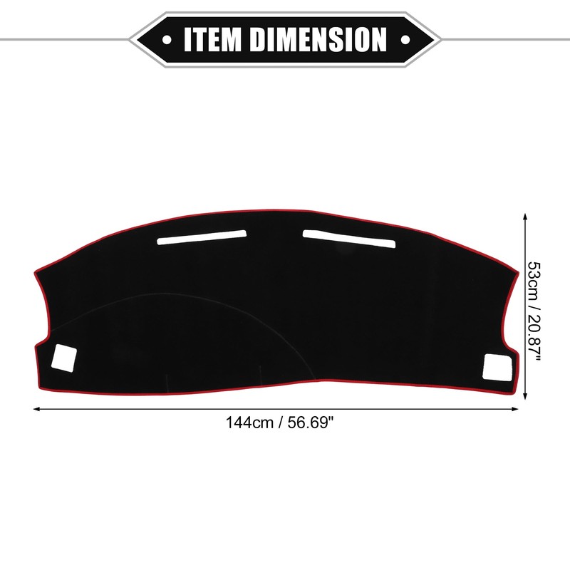 VekAuto Dashboard Cover Compatible for Dodge Charger 2005-2007, Nonslip Polyester