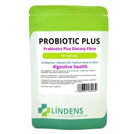 Lindens Probiotic Plus Acidophilus Psyllium Husk Inulin 2-PACK 180 Capsules