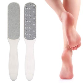 Raspador Corneal de Doble Faz, Archivo de Pie de Acero Inoxidable, Eliminación Corneal sin Esfuerzo en Los Pies, Pedicura y Pedicura para Pies