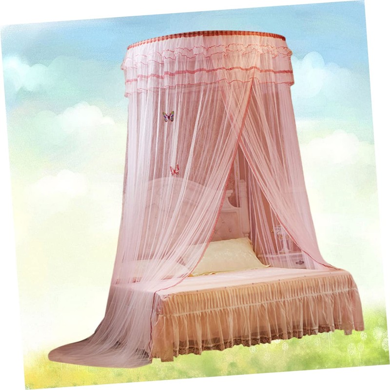ULTECHNOVO Ceiling Hanging Bed Canopy Princess Dome Net Bed Curtain