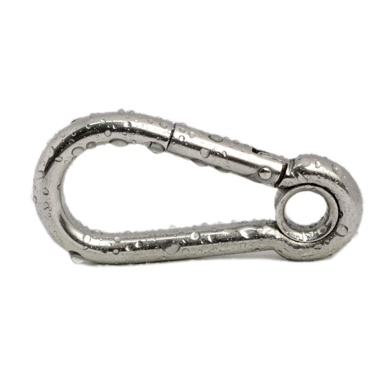 PRIOstahl Carabiner Hook with Thimble Chain Link - 7 x