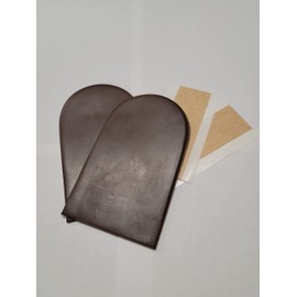 BML Biomechanical Heel Wedges, Pair (Large, Brown [Soft])