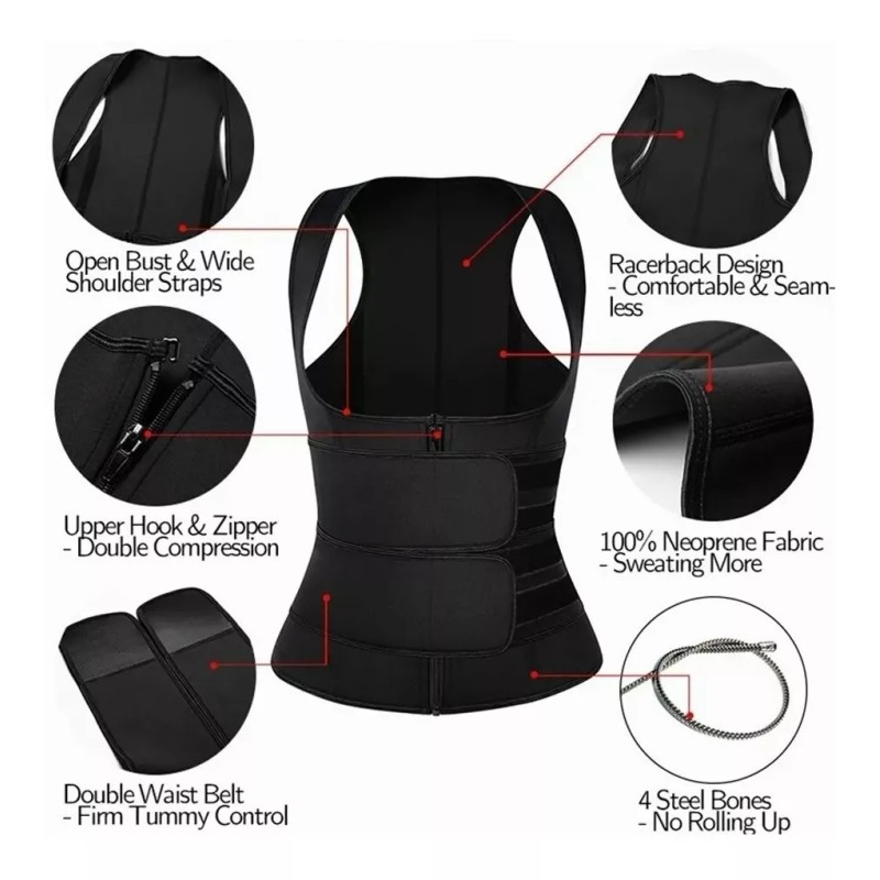 LOMETEB Comfort Belt Sports Neopreno Chaleco Reductor Gimnasio