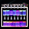 14 Color Tattoo Ink Set 1/2(15ml)/Bottle GTARTISTOO Professional Tattoo Fluorescent