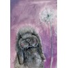 ALEX CLARK Misty Rabbit Kitchen Tea Towel - 100% Cotton