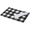 Paper Placemat Pad - Black Buffalo Check