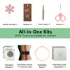 VINATO Kit Ricamo Principianti, Completo con 30 Punti, Telaio Bambù