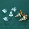 Clear Silicone Earring Backs, 50 Pack Hypoallergenic Replacement Stoppers for