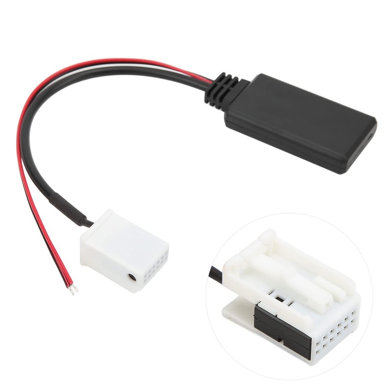 Bluetooth Audio Cable, 12-Pin Car Radio RD4 Bluetooth Music Aux