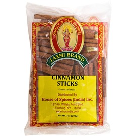 Laxmi Brand Cinnamon Stick, Made Pure, Made Fresh, Tradition of Quality, Product of India (7oz)