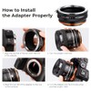 K&F Concept Lens Mount Adapter EOS-NEX IV IV Manual Focus