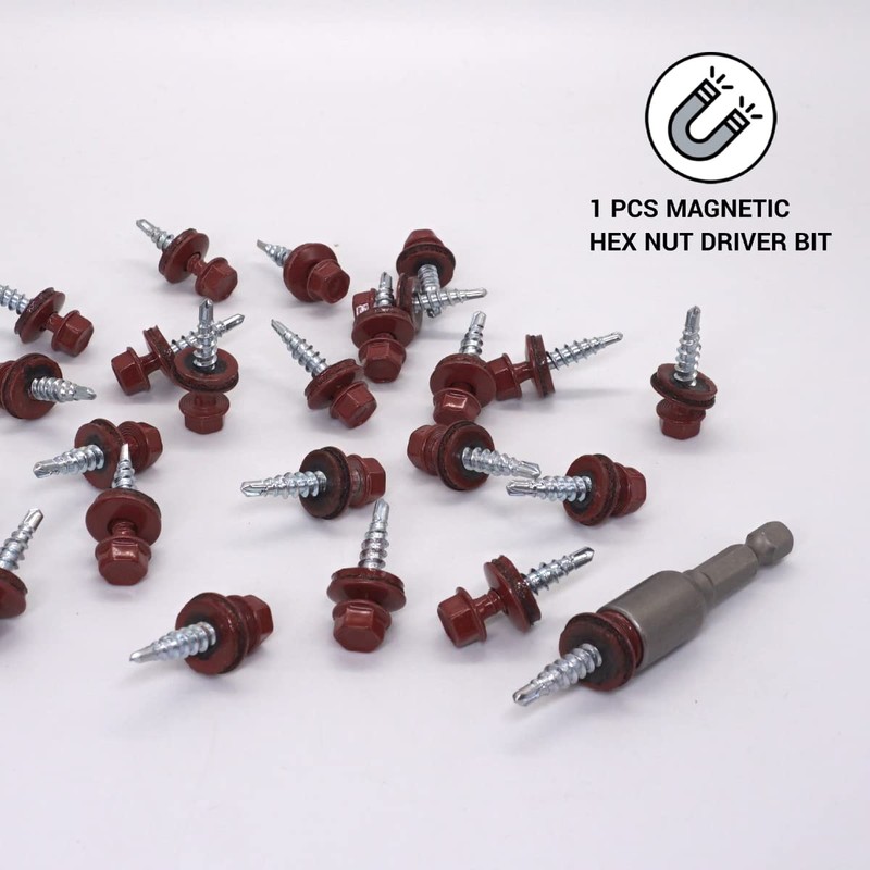 (Pack of 150) Metal Roofing Screws 4.8 x 25 mm