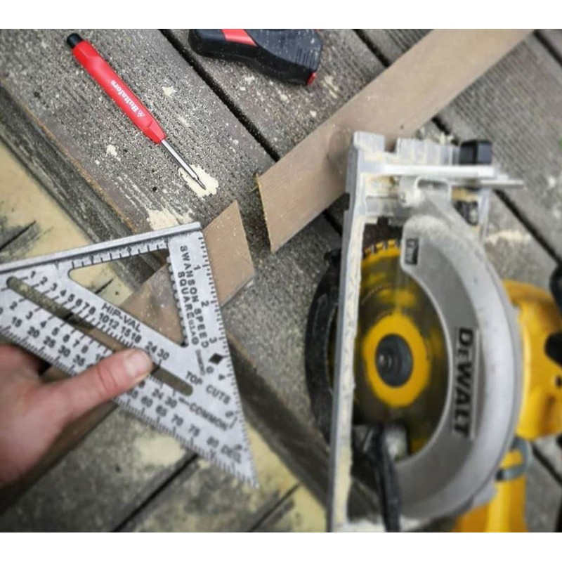 SWANSON Tool Co S0101 7 Inch Speed Square, Blue