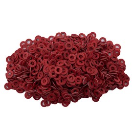 M2 x 4mm x 0.5mm Fiber Washers Insulating Flat Red Paper Washers Sealing Washers Gaskets 1000pcs