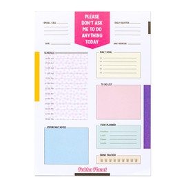 Pukka Pad, Pukka Planet B5 Daily Planner Pad Featuring 100% Recycled Paper with Space for Calls, Emails, Exercise, Goals, to-Go Lists, Notes, and Schedule – 25 x 19cm