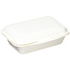 Nagao 3289684 Disposable Paper Tableware Lunch Box, 6.7 inches (17.1