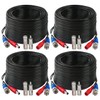 Tainston 4 Pack 200 Feet BNC Video Power Cable Wire