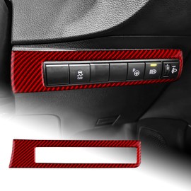 AIRSPEED Toyota Corolla 12th Generation 2019 2020 2021 2022 2023 2024 Toyota Corolla Carbon Fiber Accessories Interior Parts Car Headlight Switch Button Decorative Frame Stylish Custom Dress Up with