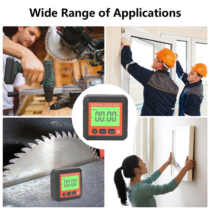Digital Level Box High Accuracy Magnetic Portable Protractor Inclinometer Angle