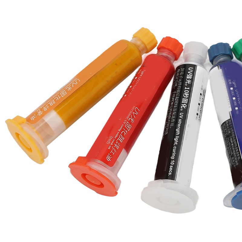 6Pcs Solder Mask Ink UV Light Curing Solder Mask Ink