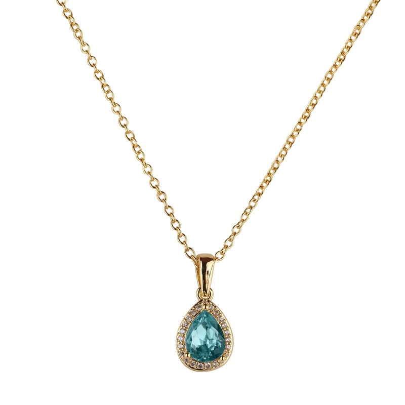 LuckyLy Collar para Mujer con Baño de Oro 14k, Cadena