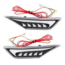 AFOGGEST LED Side Marker Light For Honda Civic Sedan Coupe Hatchback 10th Gen 2016-2021 Position Lights Fender Light Side Marker with Sequential Amber Turn Signal