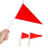 Anley Red Pennant Mini Flag 12 Pack - Hand Held